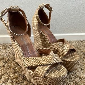 WORN JEFFREY CAMPBELL PLATFORM HEELS
